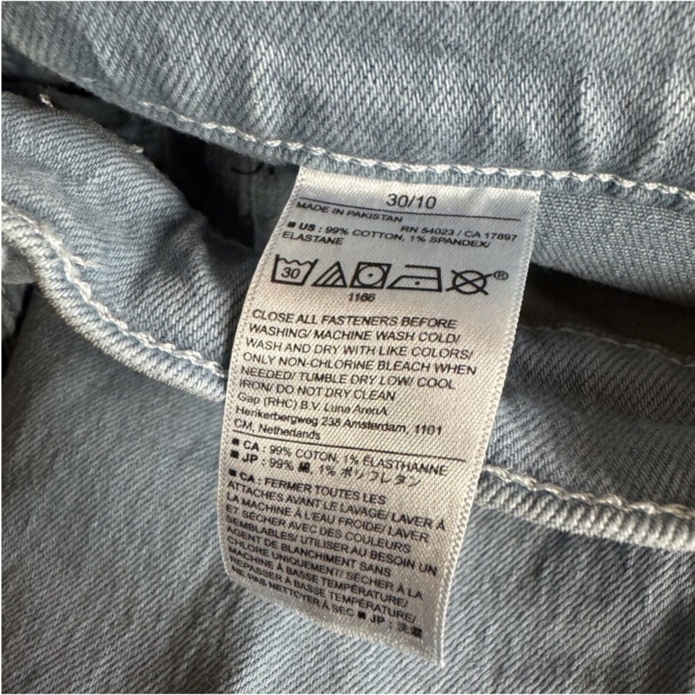 Banana Republic Factory Wide Leg Crop jeans Light wash Size 30 / 10 - Picture 12 of 12